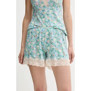 Dámské noční prádlo Pyžamové šortky United Colors of Benetton dámské, tyrkysová barva, krajkové, 3RKC3900W 66X, vel. XS