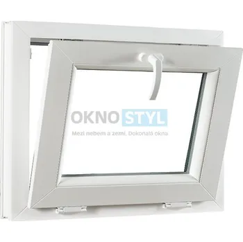 Okno OKNOSTYL.cz plastové okno 490 x 400 cm REHAU Smartline+ sklopné Bílá