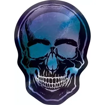 Talíř Papírové talíře Lebka Halloween - Goblet Skeleton 25 cm