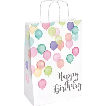 Dárková taška Dárková taška Pastel balloons 31 x 13 cm - 2 ks (Dárková taška Pastel balloons 31 x 13 cm - 2 ks)