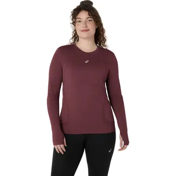 Dámské tričko Asics Road Seamless LS Top W 2012D290600 - dark currant port royal XS