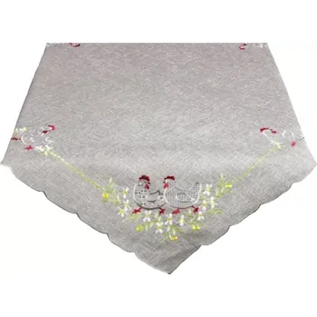ubrus Dekortextil ubrus Slepičky šedé