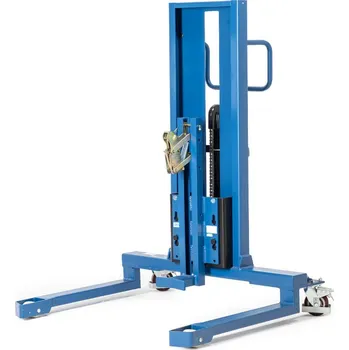 Paletový vozík Sudová zdvižka Servo, na 60- a 200litrové ocelové sudy, široký podvozek, výška zdvihu 0-740 mm