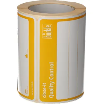 Samolepící etiketa Přelepovací štítky Close-it, 150x150, žluté, role à 250 kusů