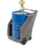 Mobilní čerpací souprava na kyseliny / chemikálie, vozík z PE a elektrické sudové čerpadlo z PP