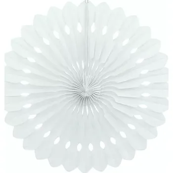 Konfeta Dekorační rozeta bílá 20 cm