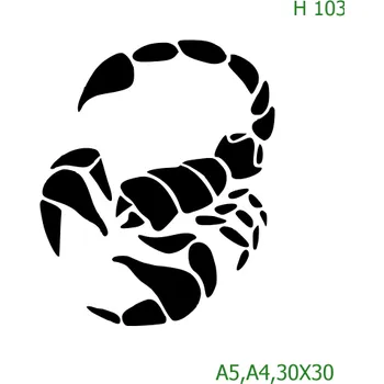 Šablona H 103 - A5 , Nelepící folie