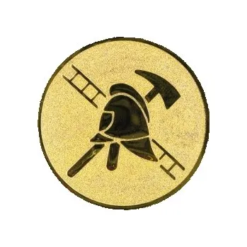 Kovový emblém Hasiči Ø25 mm, Barva Stříbro