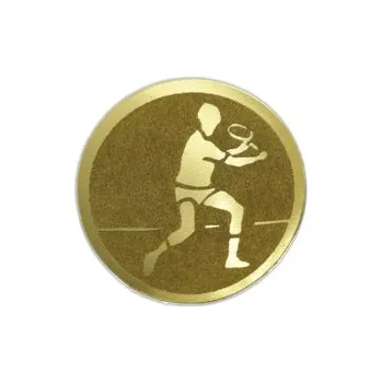 Emblém Tenis Ø25 mm, Barva Zlato