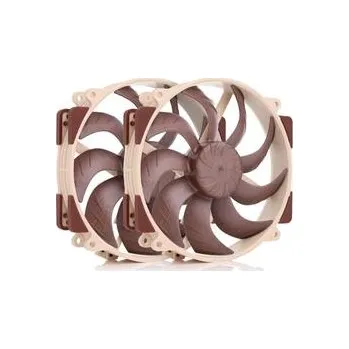Počítačové chlazení NOCTUA Ventilátor NF-A14x25r-G2-PWM-Sx2-PP, 2x 140mm, hnědá