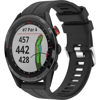 VSECHNONAMOBIL 119188 SILICONE Vyměnitelný řemínek pro Garmin Approach S62 černý
