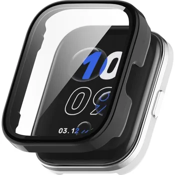 Příslušenství k chytrým hodinkám VSECHNONAMOBIL 119679 PC FULL COVER Plastový kryt se sklem pro Amazfit Bip 5 Unity černý
