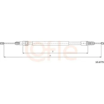 Auto-moto Tažné lanko, parkovací brzda COFLE 10.6775
