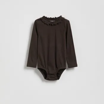 Kojenecký body Reserved - Body s volánovým prvkem - ocelově fialová - 206FU-94X - 206FU-94X-86