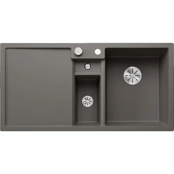 Vodovodní baterie Dřez Blanco Collectis 6 S nabízí chytrý koncept pro přípravu pokrmů a třídění odřezků, který je vybaven velkorysým funkčním dřezem s centrální třídicí mísou. Jeho moderní design se vyznačuje čistými liniemi a elegantním, nízkoprofilovým okrajem, doplněným