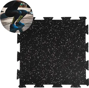 Zátěžová podložka inSPORTline Zátěžová podložka Puzeko 50x50x1 cm černo-šedá
