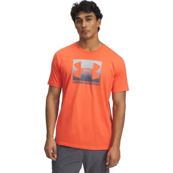 Pánské tričko Pánské tričko s krátkým rukávem Under Armour BOXED SPORTS UPDATED SS TEE oranžové 1386793-847 - S | UK 5,5K | US 6C