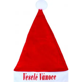 Vánoční dekorace Vánoční čepice s nápisem Veselé Vánoce