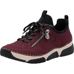 Dámské polobotky Rieker 45973-36 bordó s vyměkčenou paměťovou stélkou bordó 39