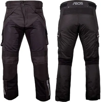 Moto kalhoty BOS Moto kalhoty Patras Black - 4XL