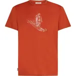 ICEBREAKER Mens 150 Tech Lite SS T Skiing Yeti, Agate velikost: L