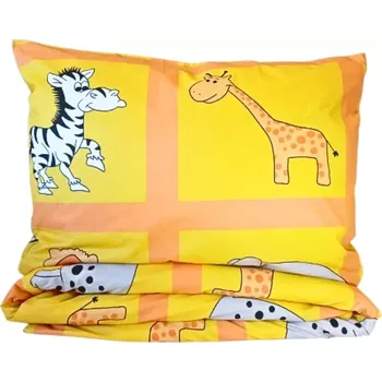 Povlečení Margitex povlečení Zoo žluté bavlna 140x200, 70x90 cm (Bavlněné dětské povlečení)