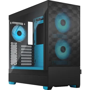 PC skříň Fractal Design Pop Air RGB Core TG Clear Tint FD-C-POR1A-02 Fractal Design Pop Air RGB Cyan Core TG Clear Tint