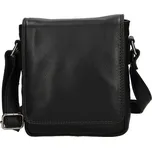 Pánská kožená taška přes rameno - černá od firmy LAGEN (Pánské crossbody od české firmy LAGEN)