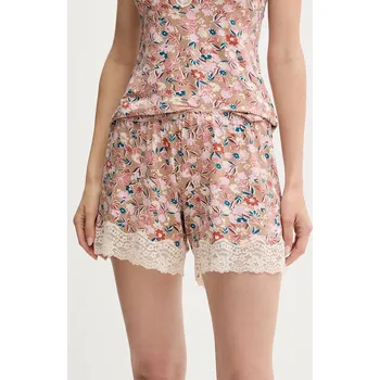 Dámské pyžamo Pyžamové šortky United Colors of Benetton dámské, béžová barva, krajkové, 3RKC3900W 80X, vel. S