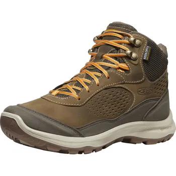 Dámská treková obuv Dámské kožené boty Keen Wmns Terradora Explorer Mid Wp Canteen/Curry 36