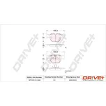 Sada brzdových destiček, kotoučová brzda, DP1010.10.1222