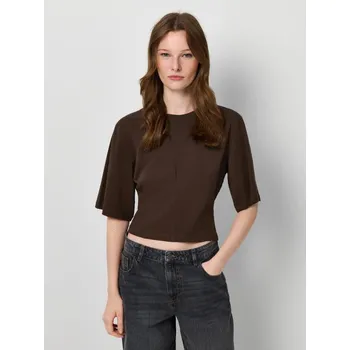 Oblečení a móda Hladké tričko - XS - House - tmavě hnědá - 064GT-89X