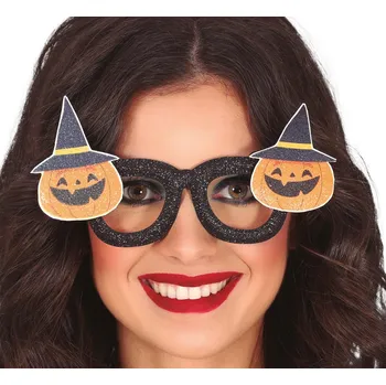 GuircaČerné brýle dýně - Halloween