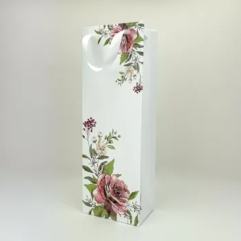 Dárková taška Dárková taška na láhev Květiny (!Doprodej!)