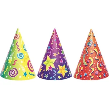 Party dekorace Čepičky ,,Kaleidoscope" 6 ks
