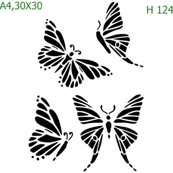 Šablona H 124 - 30 x 30 cm , Nelepící folie