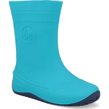 Chlapecké holínky Barefoot dětské holínky Be Lenka - Pudds Aqua blue tyrkysové Velikost: 23