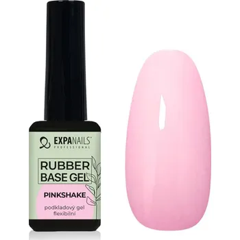 Lak na nehty UV/LED gel Rubber base - Pinkshake 11 ml