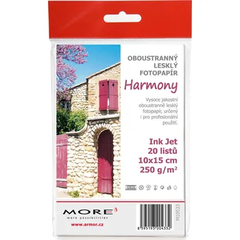 Tiskárna Armor fotopapír Harmony 240g, glossy 10x15, 20 ks