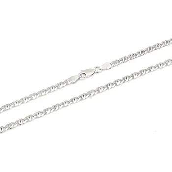 Řetízek Pánský stříbrný řetízek 55 cm 78274F + dárek zdarma