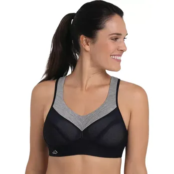 Souprava dámského spodního prádla Sportovní podprsenka Anita PanAlp s merino vlnou 5555 černo-šedá velikost 80D