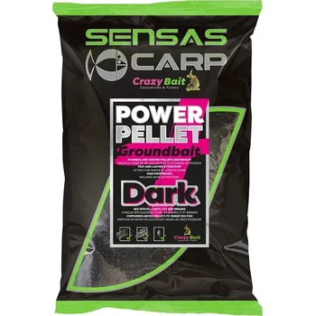 Návnadová surovina Sensas krmení UK Big Bag Power Pellet Plus Dark 2kg
