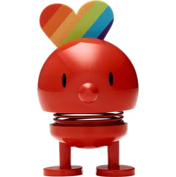 HOPTIMIST RAINBOW S 10 cm - figurka kývák z plastu, červená