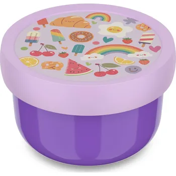 Svačinový box MEPAL CAMPUS 250 ml - krabička na ovoce s vidličkou z kolekce Food Fest, bez BPA