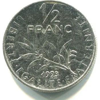 FRANCIE. 1/2 franc 1993.