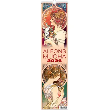 Kalendář Helma365 Nástěnný kalendář vázanka Alfons Mucha 2026
