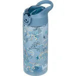 BAAGL Tritanová láhev na pití s brčkem Dino 500 ml