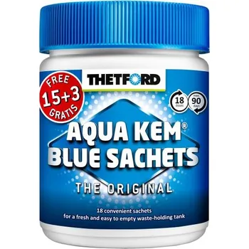 WC čistič Thetford Aqua Kem Blue Sachets 18 ks