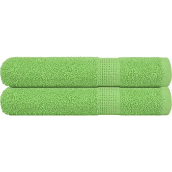 vidaXL Ručníky 2 ks 100x200 cm 360 g/m² 100% bavlna [137034] Barva: Jablkově zelená