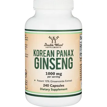 Fitness strava Double Wood Supplements Korean Panax Ginseng 240 kapslí